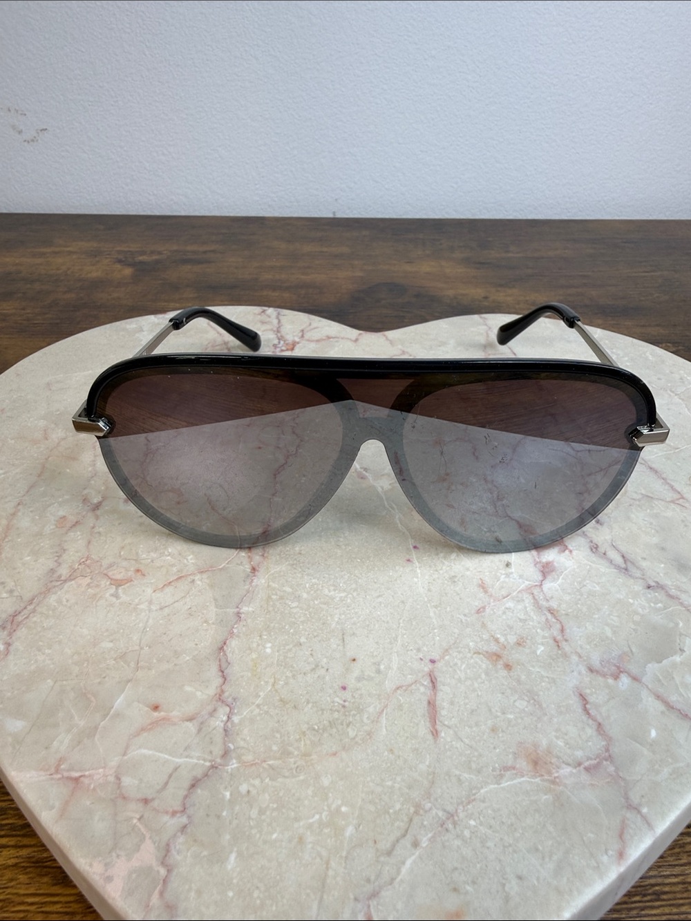 Circus by Sam Edelman Black Gradient Shield Sunglasses